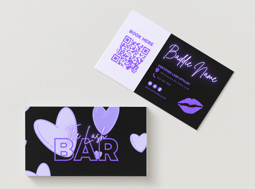 The Lash Doll Edit – Violet Fantasy Business Card